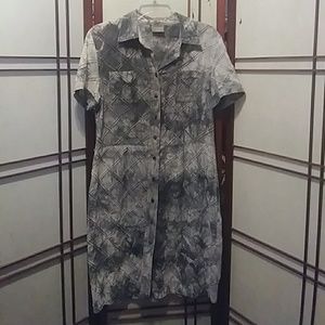 Blue willi's tie dyed dress Medium summer casual